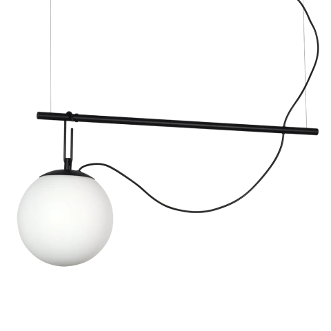 Colg Nation 1 Luz Barral 80cm Globo 25cm Porta Tensor Wz