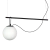 Colg Nation 1 Luz Barral 80cm Globo 25cm Porta Tensor Wz