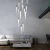 Colgante Led Tubo Lolo Vidrio Con Metal Diseno Moderno Ng - comprar online