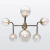 Lampara Cobre Bronce Tulipas Vidrio New York Mini Prf