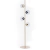 Lampara Pie Bronce 4 Tulipas Cobre Moderna Orbit Prf