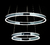 Colgante Lampara Doble Cromo Hogar Luz Led Rebeca Magnalum