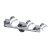 Aplique Paris Led Cromo Led 3 Luces 15w 3000k Puro