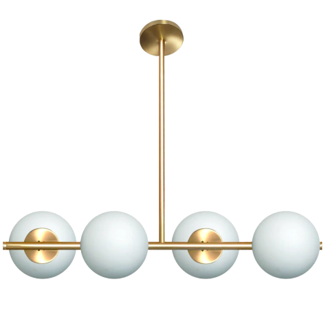 Plafon 4 Luces Horizontal Best Globo 10cm Wz