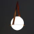 Lampara Esfera Vidrio Cuero Deco Diseno Led Ring Prf