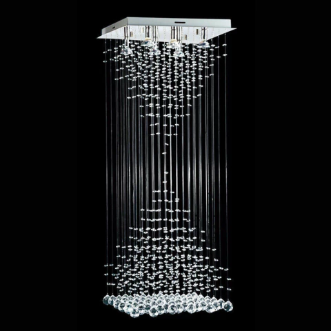 Colgante Lampara Caireles 10 Luces Estratos Doble Magnalum