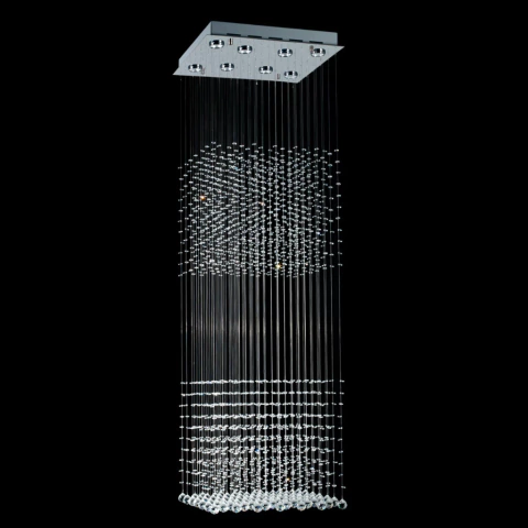 Lampara Colgante Techo Caireles Led Mather Doble Magnalum