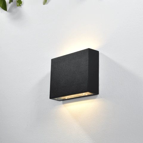 Aplique Exterior Aluminio Luz Calida Y Difusa 12w Tante Vk