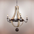 Arana Lampara Vintage Madera Rustica Luz Led Tonel Prf