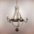 Arana Lampara Vintage Madera Rustica Luz Led Tonel Prf
