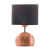 Velador Bocha Cobre Satinado 1 Luz Pantalla Kas