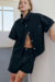 SET DENIM BLACK MANGA CORTA