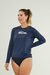 Camisa Lycra com Proteção Uv Slim Azul Feminina na internet