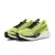 Zapatillas Puma Velocity Nitro 3 Psychedelic en color verde brillante, diseñadas para mujeres, ideales para correr y deportes.