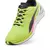 Zapatilla Puma Electrify Nitro 3 WNS para mujer en color verde neón, con detalles en negro y plata, ideal para running.