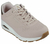 Zapatillas Skechers Uno Gen1 Shimmer Away Junior en color rosa, con detalles en la parte posterior y suela de goma