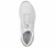 Zapatilla blanca de niños Skechers Uno Gen1 Shimmer Away, vista superior, con detalles dorados y suela cómoda.