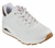 Zapatillas Skechers Uno Gen1 Shimmer Away Junior en color blanco con detalles dorados, ideales para niños.