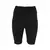 Calza biker negra para mujer, ideal para entrenamiento y actividades deportivas.