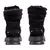 Botas Roxy Sadie para mujer en color negro, vistas desde atrás, con detalle del logotipo Roxy en la parte posterior.