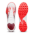Botines Puma Ultra Match para hombre, con diseño en blanco, rojo y negro, mostrando la parte superior y la suela.