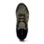 Zapatilla Hi-Tec Bariloche para hombre, vista superior con detalles de diseño en tonos verdes y negros.