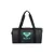 Bolso negro de la marca Roxy con logo en color aqua, ideal para mujeres.