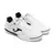 Botines Joma Top Flex para hombre, de color blanco con detalles en negro y rojo, ideal para fútbol y actividades deportivas.