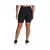 Vista posterior de la calza biker negra de Under Armour para mujer, ideal para entrenamiento y actividades deportivas.