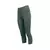 Calza pescadora verde mujer de Reebok, ideal para entrenamiento y fitness.