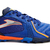 Botines Joma Dribling para hombre en color azul con detalles en naranja y gris, ideal para fútbol 5.