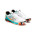 Botines Joma Invicto para hombre, en colores blanco, azul y naranja, diseñados para fútbol y deportes.