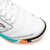 Vista superior de los botines Joma Invicto Hombre, con diseño en blanco y detalles coloridos en la suela.