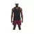 Musculosa Reebok Speed Tank para hombre en color negro, con logo en el pecho, combinada con shorts rojos.