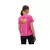 Remera Reebok Chill Athletic para mujer, color rosa, vista posterior con diseño de corte en la espalda.