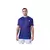 Remera de hombre Snauwaert Waves Dots en color azul con detalles en amarillo, ideal para deportes y entrenamiento.