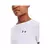 Remera blanca de mujer de Under Armour con logo negro en el pecho.