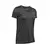 Remera de mujer Under Armour Tech SSV Solid en color gris oscuro, con cuello en V y mangas cortas.
