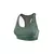 Top deportivo Reebok Lux Bold Racer Bra en color verde para mujer, ideal para entrenamiento y actividades deportivas.