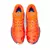 Zapatillas Joma Padel Slam en color naranja, vistas desde arriba, con detalles en azul y etiqueta de marca.