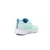 Zapatillas A Nation Dynamo para mujer en color aqua, vistas desde atrás, con detalles en azul claro.