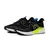 Zapatillas A Nation Volcano para hombre en color negro con detalles en verde y azul, ideales para running y entrenamiento.