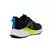 Zapatillas A Nation Volcano para hombre, con diseño negro y detalles en verde y azul, vistas desde atrás.