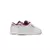 Zapatillas Reebok Club C85 Unisex en color blanco con detalles en bordo, mostrando la parte trasera y lateral del calzado.