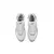 Zapatillas Reebok GL1100 para mujer, en color blanco con detalles en rosa y azul, vistas desde arriba.