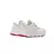 Zapatillas Reebok Zig Dynamica 5 para mujer, color blanco con detalles en rosa.
