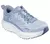 Zapatillas Skechers Go Run Max 6 para mujer, en color celeste, con diseño moderno y suela gruesa.