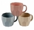Taza Mug de Porcelana Facetada Blanca x 1 u