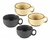 Taza Mug de Porcelana Rallada Gris x 1 u