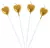 Vela Pinche Corazon Dorado x 4 u